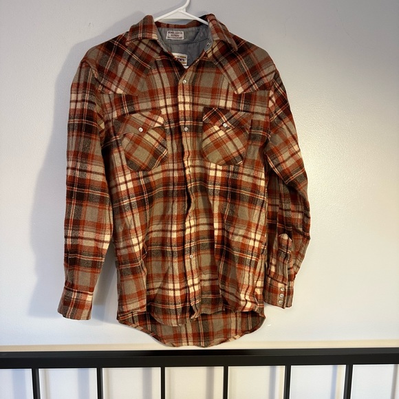 Vintage Wool Western Flannel by Mervyns - Picture 3 of 3
